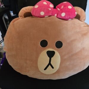 Line Friends Choco Plushie Pillow teddy bear